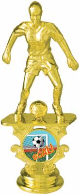 5 1/2" Female Soccer Motion Graphic Gold Trophy Figure