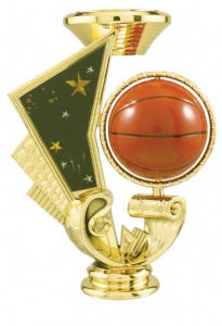 5" Basketball Spinning Trophy Riser