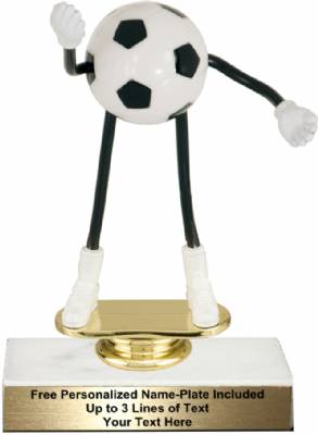 5 3/4" Trophy Dude Bendable Soccer Trophy Kit