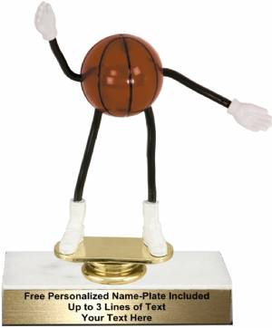 5 3/4" Trophy Dude Bendable Basketball Trophy Kit