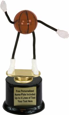 7" Trophy Dude Bendable Basketball Trophy Kit with Pedestal Base