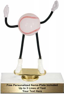 5 3/4" Trophy Dude Bendable Baseball Trophy Kit