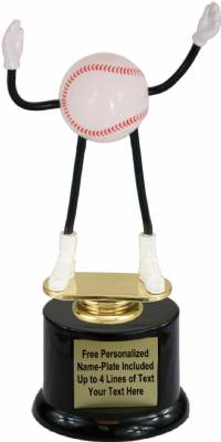7" Trophy Dude Bendable Baseball Trophy Kit with Pedestal Base