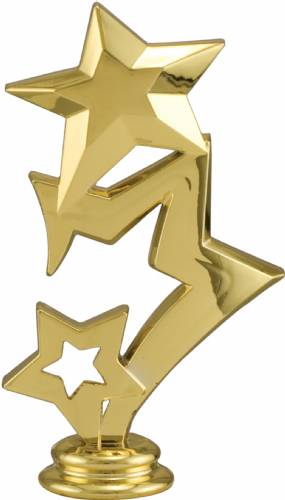 5" 3 Stars Gold Trophy Figure