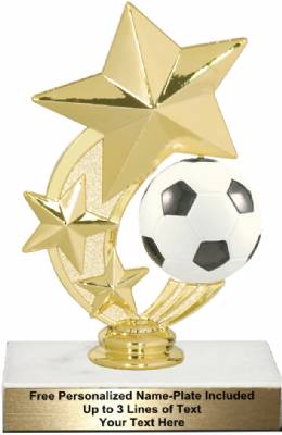 6" Soccer Star Spinning Trophy Kit