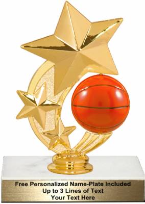 6" Basketball Star Spinning Trophy Kit