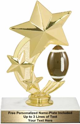 6" Football Star Spinning Trophy Kit