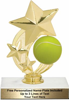 6" Tennis Star Spinning Trophy Kit