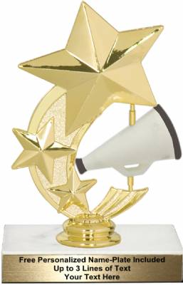 6" Cheerleading Star Spinning Trophy Kit