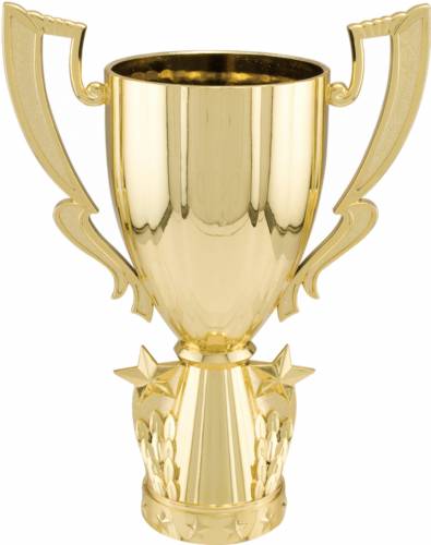 5" Gold Plastic Cup with Stars
