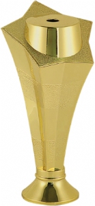 Gold 6" Star Column Trophy Riser