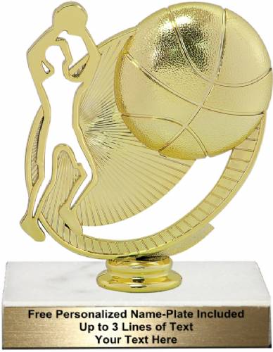 5 3/4" Basketball Silhouette Trophy Kit