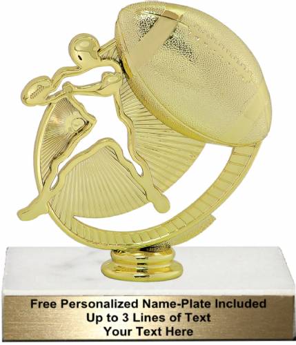 5 3/4" Football Silhouette Trophy Kit