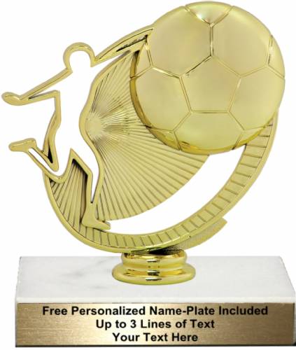 5 3/4" Soccer Silhouette Trophy Kit