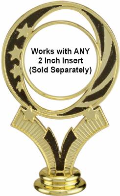 5" Black / Gold 2" Insert Holder MidNite Star Figure #2