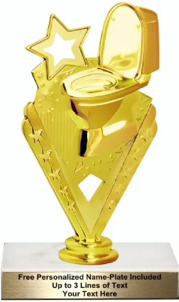 6 3/4" Toilet Bowl Action Trophy Kit