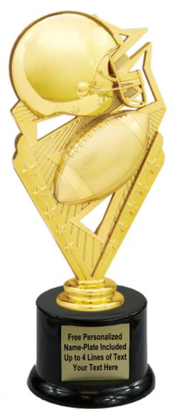 8" Football Action Trophy Kit with Pedestal Base
