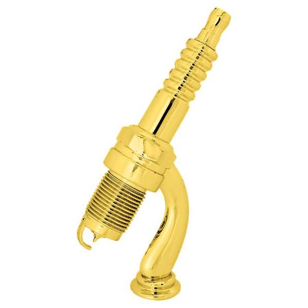 8" Gold Spark Plug Trophy Figure