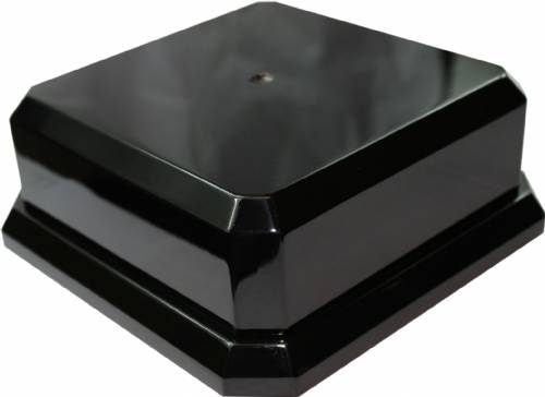 Black Royal Piano Finish Trophy Base 2 1/2" H x 8" W