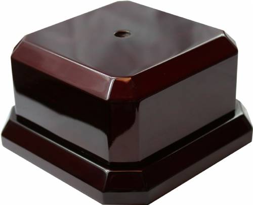 Rosewood Royal Piano Finish Trophy Base 2 1/2" H x 5" W