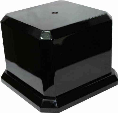 Black Royal Piano Finish Trophy Base 4 1/2" H x 6" W