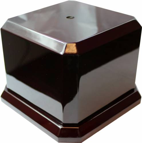 Rosewood Royal Piano Finish Trophy Base 4 1/2" H x 6" W