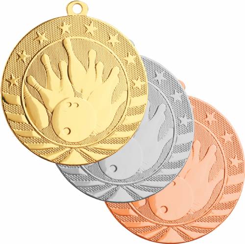 2 3/4" Bowling Starbrite Series Medal