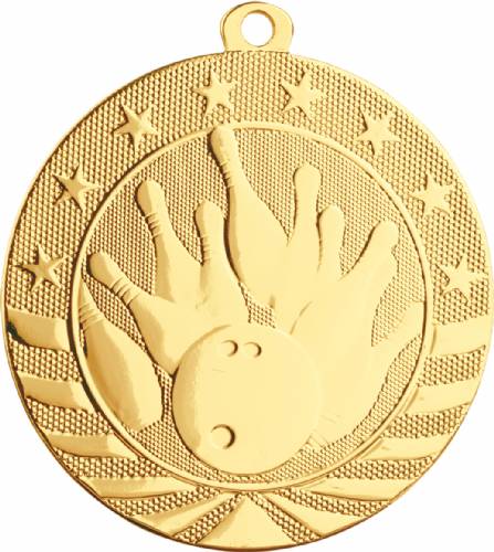 2 3/4" Bowling Starbrite Series Medal #2