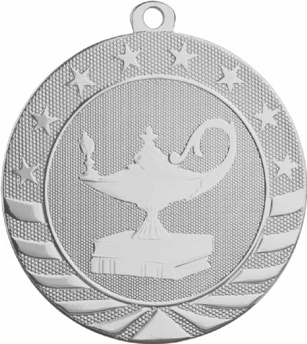 2 3/4" Lamp of Knowledge Starbrite Series Medal #3