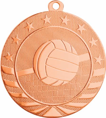 2 3/4" Volleyball Starbrite Series Medal #4