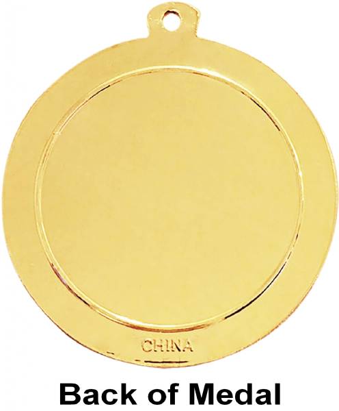 2 3/4" Gold 1st Place Starbrite Series Medal #2