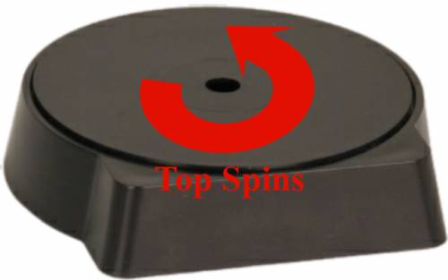 3 1/2" Black Plastic Spinning Trophy Base #2