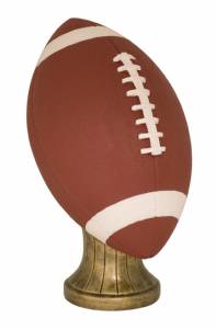 11" Hand Painted Lifesize Football Resin