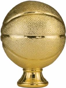 5 1/2" Gold Metallized Basketball Resin