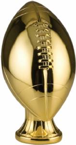 5 3/4" Gold Metalized Football Resin