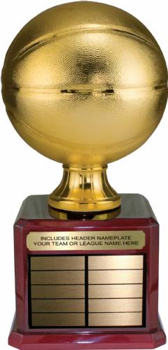 17 1/2" Gold Metalized Fantasy Basketball Resin Trophy Kit #2