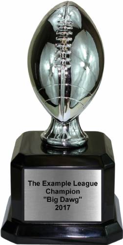 9 1/4" Silver Football Champion Trophy - The Mini Vinny Nero #2