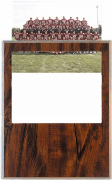 11 1/2" x 15" Cherry Finish Photo Holder Plaque Blank - Made in USA #2