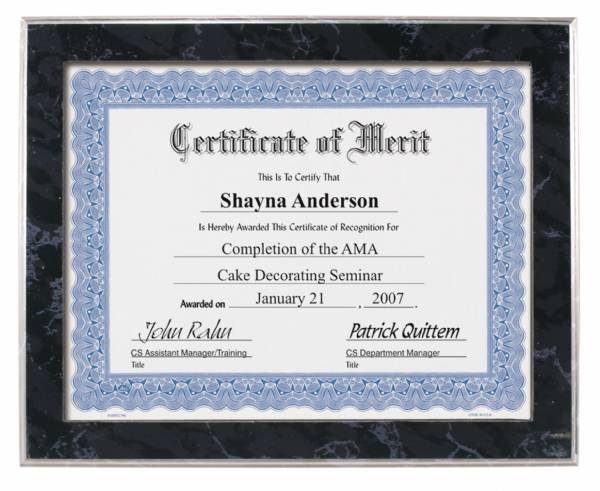 10 1/2" x 13" Black Marble Document Holder Plaque Blank - Made in USA