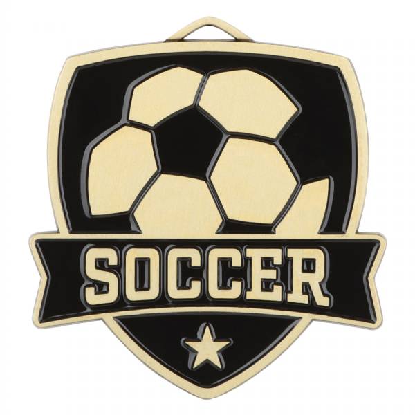 2 1/2" Soccer Shield Series Award Medal #2