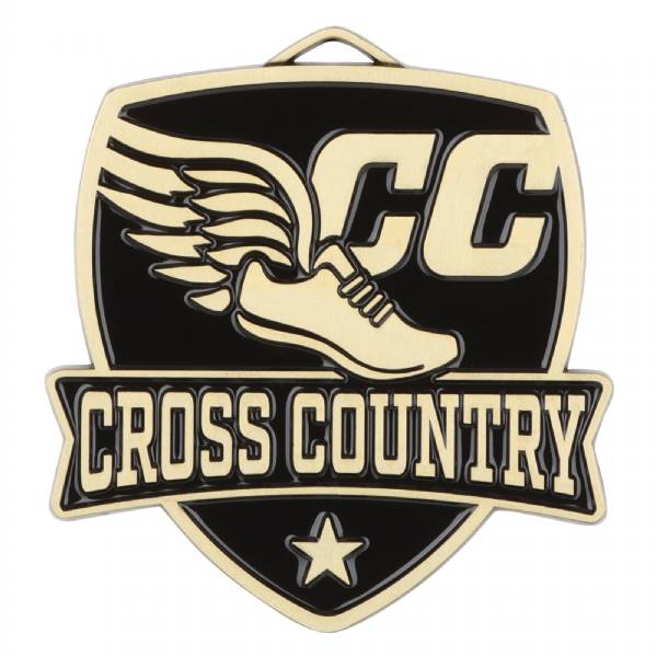 2 1/2" Cross Country Shield Series Award Medal #2