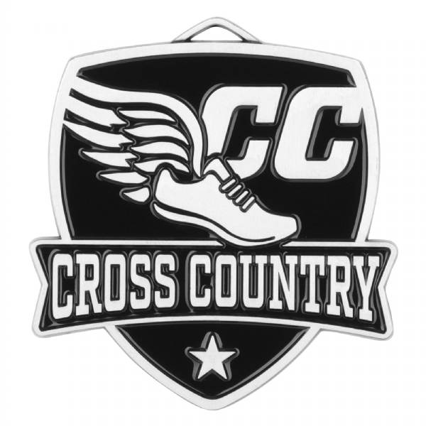 2 1/2" Cross Country Shield Series Award Medal #3