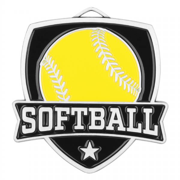 2 1/2" Softball Shield Series Award Medal #3