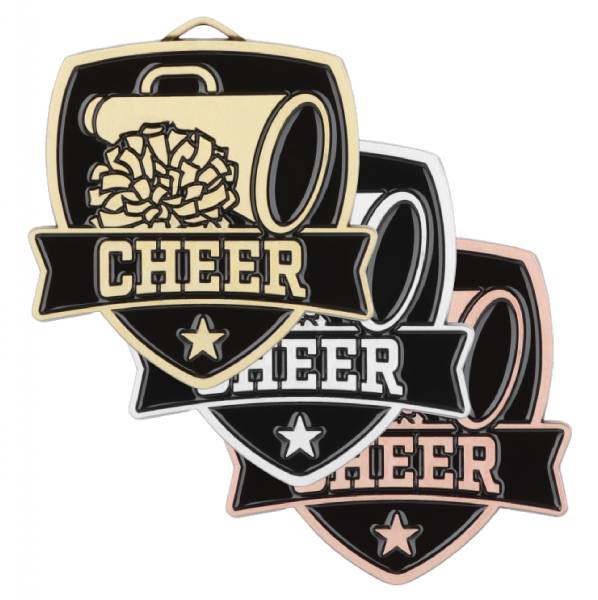 2 1/2" Cheer Shield Series Award Medal