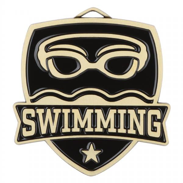 2 1/2" Swimming Shield Series Award Medal #2