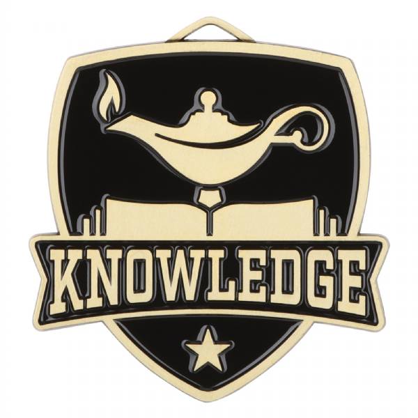 2 1/2" Knowledge Shield Series Award Medal #2