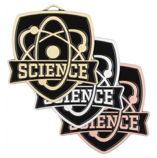 2 1/2" Science Shield Series Award Medal