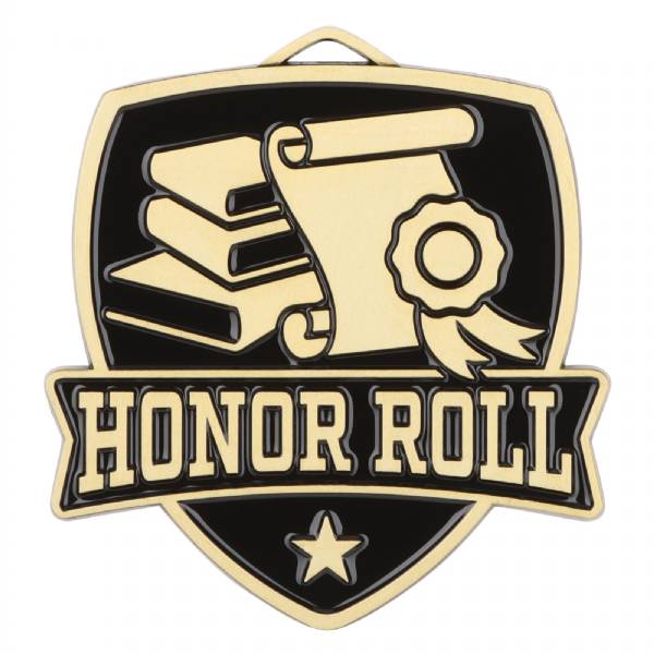 2 1/2" Honor Roll Shield Series Award Medal #2
