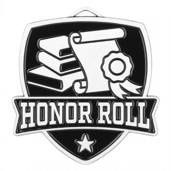 2 1/2" Honor Roll Shield Series Award Medal #3