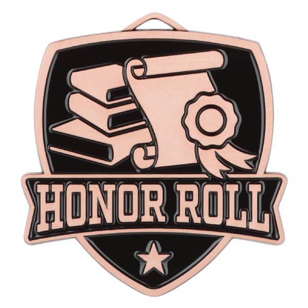 2 1/2" Honor Roll Shield Series Award Medal #4